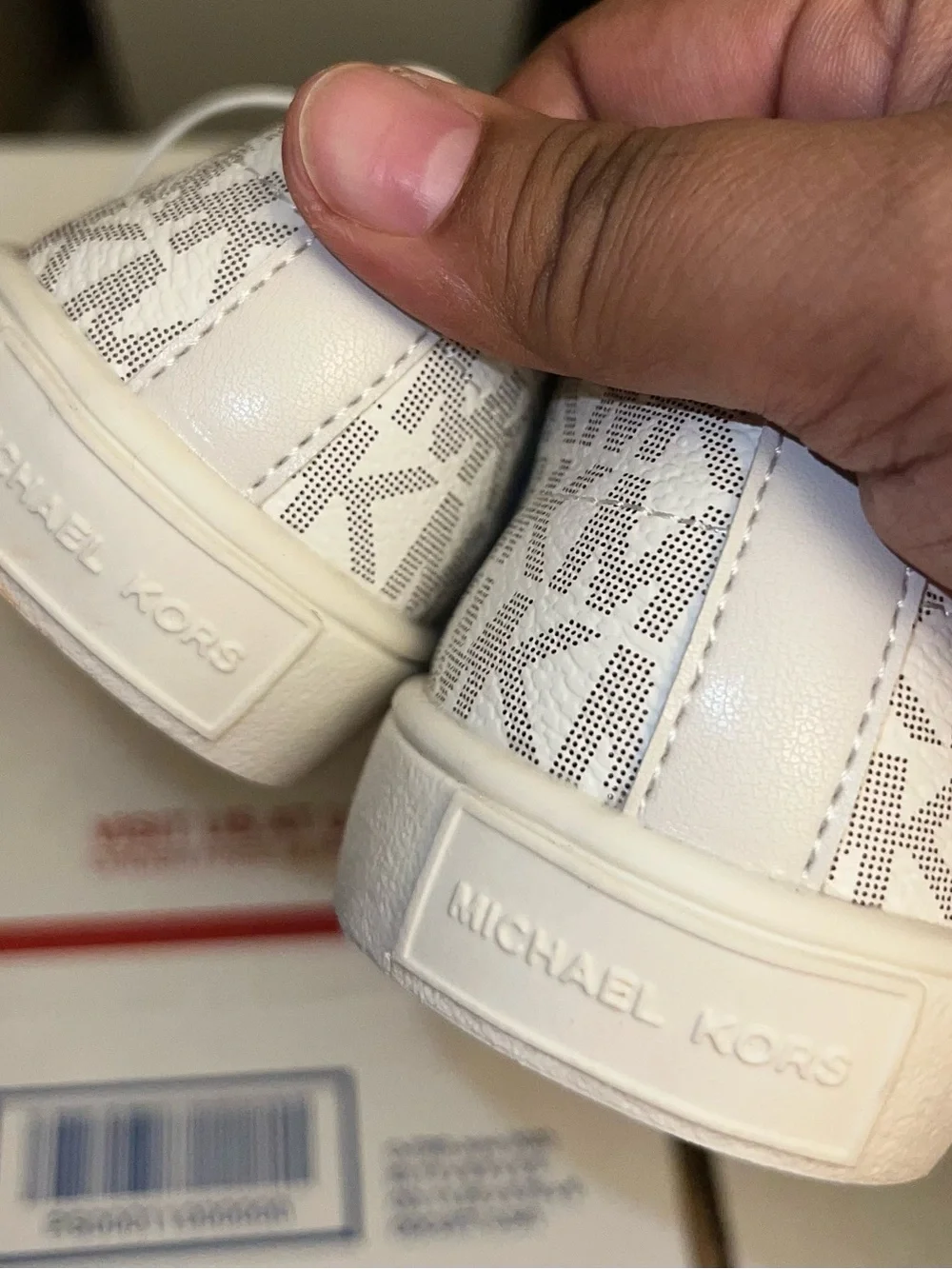 Michael Kors Kids' Danyon White Slip-On Sneakers
